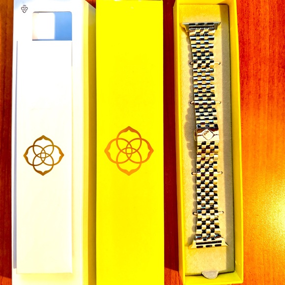 Kendra Scott Apple Watch Band, Stainless Steel, Alex 5 Link, Butterfly Clasp - Picture 14 of 14